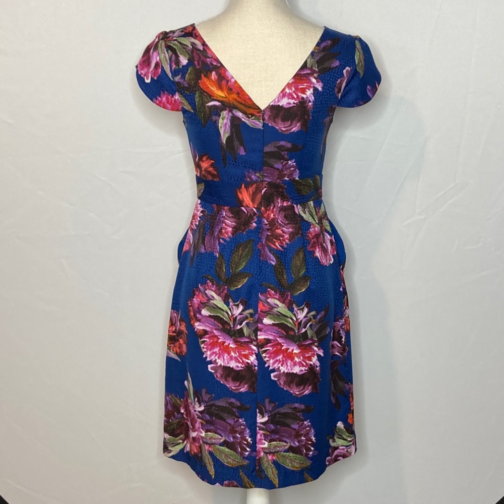 Anthropologie Moulinette Soeurs Rosada Blue Floral Dress - Picture 5 of 14